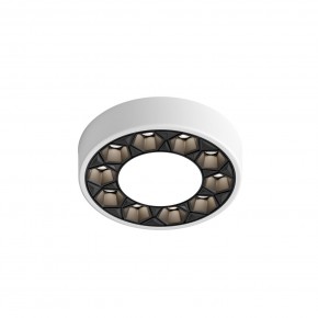 DK2440-WB Встраиваемый светильник DUAL 5+5 Вт, LED 4000K, IP 20, d90mm, белый/черный, алюминий/акрил в Приобье - priobie.ok-mebel.com | фото 4