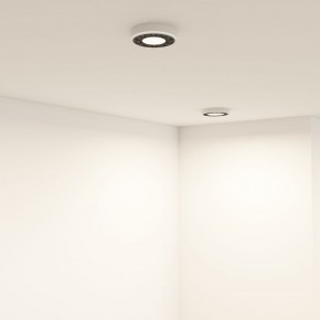 DK2440-WB Встраиваемый светильник DUAL 5+5 Вт, LED 4000K, IP 20, d90mm, белый/черный, алюминий/акрил в Приобье - priobie.ok-mebel.com | фото 6