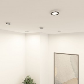 DK2441-WB Встраиваемый светильник DUAL 9+9 Вт, LED 4000K, IP 20, d120mm, белый/черный, алюминий/акрил в Приобье - priobie.ok-mebel.com | фото 6