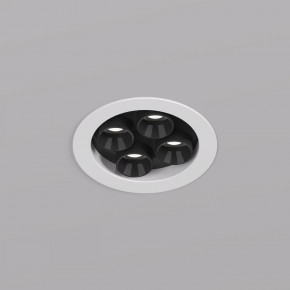 DK2510-WB Встраиваемый светильник SPACE со светодиодом d65 220V 8W 38° 4000К IP20 белый/черный алюминий в Приобье - priobie.ok-mebel.com | фото
