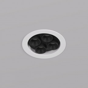 DK2510-WB Встраиваемый светильник SPACE со светодиодом d65 220V 8W 38° 4000К IP20 белый/черный алюминий в Приобье - priobie.ok-mebel.com | фото 2