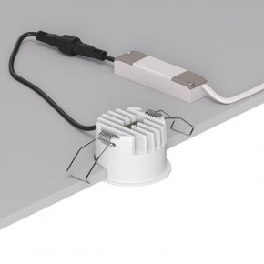 DK2510-WB Встраиваемый светильник SPACE со светодиодом d65 220V 8W 38° 4000К IP20 белый/черный алюминий в Приобье - priobie.ok-mebel.com | фото 3