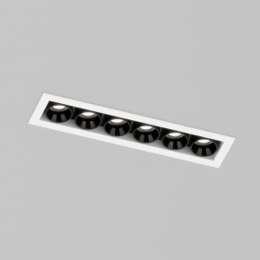 DK2514-WB Встраиваемый светильник SPACE со светодиодом L126mm 220V 10W 38° 4000К IP20 белый/черный алюминий в Приобье - priobie.ok-mebel.com | фото