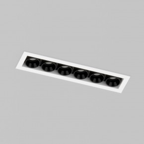 DK2514-WB Встраиваемый светильник SPACE со светодиодом L126mm 220V 10W 38° 4000К IP20 белый/черный алюминий в Приобье - priobie.ok-mebel.com | фото 2