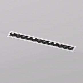 DK2515-WB Встраиваемый светильник SPACE со светодиодом L240mm 220V 20W 38° 4000К IP20 белый/черный алюминий в Приобье - priobie.ok-mebel.com | фото