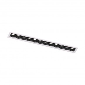 DK2515-WB Встраиваемый светильник SPACE со светодиодом L240mm 220V 20W 38° 4000К IP20 белый/черный алюминий в Приобье - priobie.ok-mebel.com | фото 4