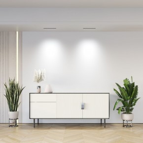 DK2515-WB Встраиваемый светильник SPACE со светодиодом L240mm 220V 20W 38° 4000К IP20 белый/черный алюминий в Приобье - priobie.ok-mebel.com | фото 7