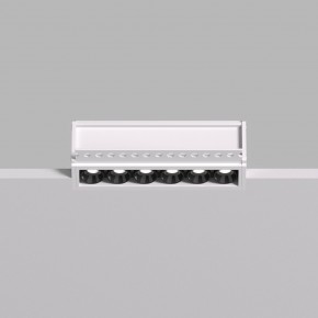 DK2531-WB Встраиваемый светильник SPACE со светодиодом под шпатлевку L126mm 220V 10W 38° 4000К IP20 белый/черный алюминий в Приобье - priobie.ok-mebel.com | фото 3