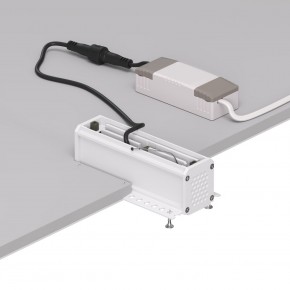 DK2531-WB Встраиваемый светильник SPACE со светодиодом под шпатлевку L126mm 220V 10W 38° 4000К IP20 белый/черный алюминий в Приобье - priobie.ok-mebel.com | фото 5