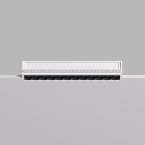 DK2532-WB Встраиваемый светильник SPACE со светодиодом под шпатлевку L240mm 220V 20W 38° 4000К IP20 белый/черный алюминий в Приобье - priobie.ok-mebel.com | фото 4