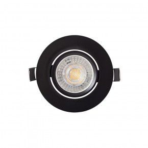 DK3020-BK Встраиваемый светильник, IP 20, 10 Вт, GU5.3, LED, черный, пластик в Приобье - priobie.ok-mebel.com | фото 3