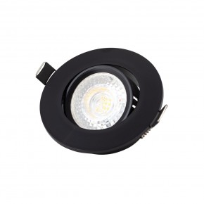 DK3020-BK Встраиваемый светильник, IP 20, 10 Вт, GU5.3, LED, черный, пластик в Приобье - priobie.ok-mebel.com | фото 2