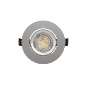 DK3020-CM Встраиваемый светильник, IP 20, 10 Вт, GU5.3, LED, серый, пластик в Приобье - priobie.ok-mebel.com | фото 1