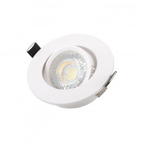 DK3020-WH Встраиваемый светильник, IP 20, 10 Вт, GU5.3, LED, белый, пластик в Приобье - priobie.ok-mebel.com | фото 3
