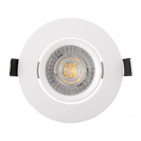 DK3020-WH Встраиваемый светильник, IP 20, 10 Вт, GU5.3, LED, белый, пластик в Приобье - priobie.ok-mebel.com | фото