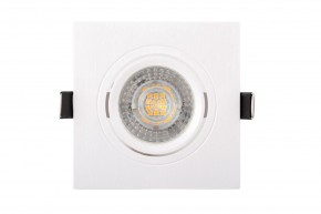 DK3021-WH Встраиваемый светильник, IP 20, 10 Вт, GU5.3, LED, белый, пластик в Приобье - priobie.ok-mebel.com | фото 2