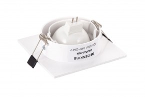 DK3021-WH Встраиваемый светильник, IP 20, 10 Вт, GU5.3, LED, белый, пластик в Приобье - priobie.ok-mebel.com | фото 4