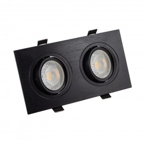 DK3022-BK Встраиваемый светильник, IP 20, 10 Вт, GU5.3, LED, черный, пластик в Приобье - priobie.ok-mebel.com | фото