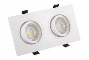 DK3022-WH Встраиваемый светильник, IP 20, 10 Вт, GU5.3, LED, белый, пластик в Приобье - priobie.ok-mebel.com | фото