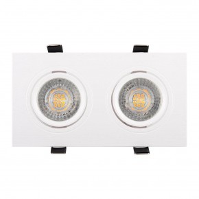 DK3022-WH Встраиваемый светильник, IP 20, 10 Вт, GU5.3, LED, белый, пластик в Приобье - priobie.ok-mebel.com | фото 2