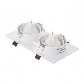 DK3022-WH Встраиваемый светильник, IP 20, 10 Вт, GU5.3, LED, белый, пластик в Приобье - priobie.ok-mebel.com | фото 3