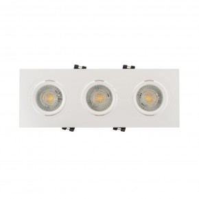 DK3023-WH Встраиваемый светильник, IP 20, 10 Вт, GU5.3, LED, белый, пластик в Приобье - priobie.ok-mebel.com | фото