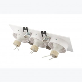 DK3023-WH Встраиваемый светильник, IP 20, 10 Вт, GU5.3, LED, белый, пластик в Приобье - priobie.ok-mebel.com | фото 4