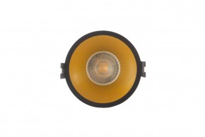 DK3026-BG Встраиваемый светильник, IP 20, 10 Вт, GU5.3, LED, черный/золотой, пластик в Приобье - priobie.ok-mebel.com | фото