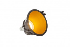 DK3026-BG Встраиваемый светильник, IP 20, 10 Вт, GU5.3, LED, черный/золотой, пластик в Приобье - priobie.ok-mebel.com | фото 3