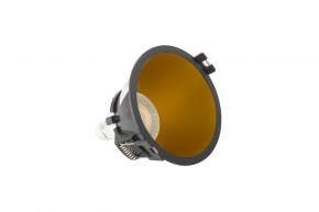 DK3026-BG Встраиваемый светильник, IP 20, 10 Вт, GU5.3, LED, черный/золотой, пластик в Приобье - priobie.ok-mebel.com | фото 4