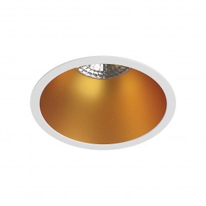 DK3026-WG Встраиваемый светильник, IP 20, 10 Вт, GU5.3, LED, белый/золотой, пластик в Приобье - priobie.ok-mebel.com | фото