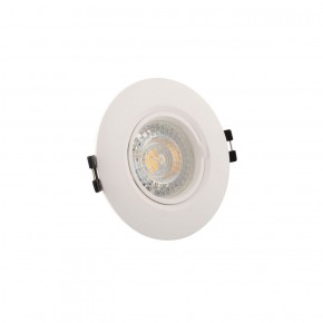 DK3028-WH Встраиваемый светильник, IP 20, 10 Вт, GU5.3, LED, белый, пластик в Приобье - priobie.ok-mebel.com | фото 2