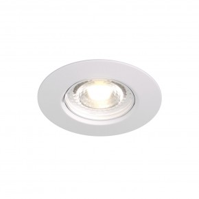 DK3028-WH Встраиваемый светильник, IP 20, 10 Вт, GU5.3, LED, белый, пластик в Приобье - priobie.ok-mebel.com | фото 5