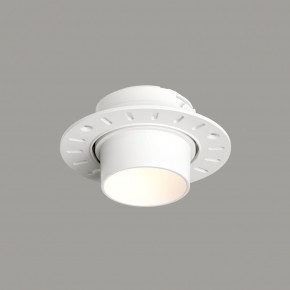 DK3056-WH Встраиваемый светильник под шпатлевку, IP20, до 15 Вт, LED, GU5,3, белый, пластик в Приобье - priobie.ok-mebel.com | фото 1