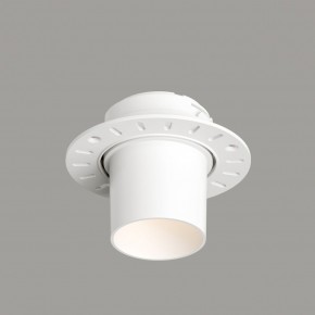 DK3057-WH Встраиваемый светильник под шпатлевку, IP20, до 15 Вт, LED, GU5,3, белый, пластик в Приобье - priobie.ok-mebel.com | фото