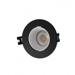 DK3061-BK+WH Встраиваемый светильник, IP 20, 10 Вт, GU5.3, LED, черный/белый, пластик в Приобье - priobie.ok-mebel.com | фото