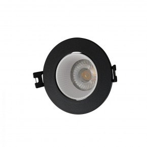 DK3061-BK+WH Встраиваемый светильник, IP 20, 10 Вт, GU5.3, LED, черный/белый, пластик в Приобье - priobie.ok-mebel.com | фото