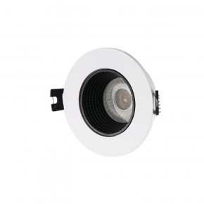DK3061-WH+BK Встраиваемый светильник, IP 20, 10 Вт, GU5.3, LED, белый/черный, пластик в Приобье - priobie.ok-mebel.com | фото