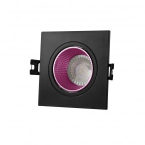 DK3071-BK+PI Встраиваемый светильник, IP 20, 10 Вт, GU5.3, LED, черный/розовый, пластик в Приобье - priobie.ok-mebel.com | фото