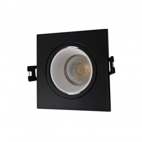 DK3071-BK+WH Встраиваемый светильник, IP 20, 10 Вт, GU5.3, LED, черный/белый, пластик в Приобье - priobie.ok-mebel.com | фото 1