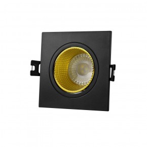 DK3071-BK+YE Встраиваемый светильник, IP 20, 10 Вт, GU5.3, LED, черный/желтый, пластик в Приобье - priobie.ok-mebel.com | фото