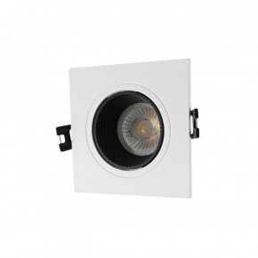 DK3071-WH+BK Встраиваемый светильник, IP 20, 10 Вт, GU5.3, LED, белый/черный, пластик в Приобье - priobie.ok-mebel.com | фото 1