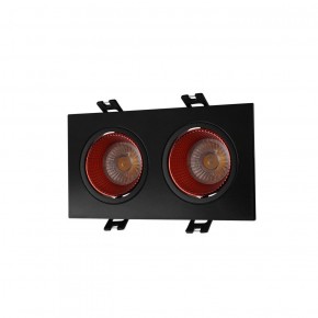DK3072-BK+RD Встраиваемый светильник, IP 20, 10 Вт, GU5.3, LED, черный/красный, пластик в Приобье - priobie.ok-mebel.com | фото