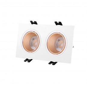 DK3072-WBR Встраиваемый светильник, IP 20, 10 Вт, GU5.3, LED, белый/бронзовый, пластик в Приобье - priobie.ok-mebel.com | фото
