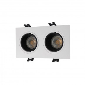 DK3072-WH+BK Встраиваемый светильник, IP 20, 10 Вт, GU5.3, LED, белый/черный, пластик в Приобье - priobie.ok-mebel.com | фото