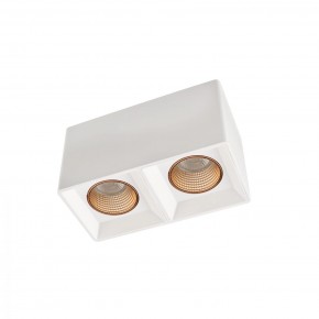 DK3085-WH+BR Светильник накладной IP 20, 10 Вт, GU5.3, LED, белый/бронзовый, пластик в Приобье - priobie.ok-mebel.com | фото