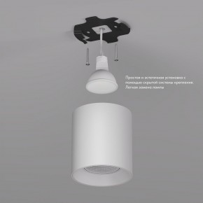DK3090-WH Светильник накладной IP 20, 10 Вт, GU5.3, LED, белый/белый, пластик в Приобье - priobie.ok-mebel.com | фото 2