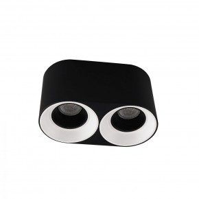 DK3096-BW+BK Светильник накладной IP 20, 10 Вт, GU5.3, LED, черно-белый/черный, пластик в Приобье - priobie.ok-mebel.com | фото