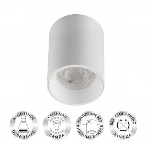 DK3110-WH Светильник накладной IP 20, 10 Вт, GU5.3, LED, белый, пластик в Приобье - priobie.ok-mebel.com | фото