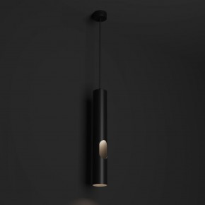 DK4045-BK Подвесной светильник, с декоративным вырезом, IP 20, до 15 Вт, LED, GU10, черный, алюминий в Приобье - priobie.ok-mebel.com | фото 2